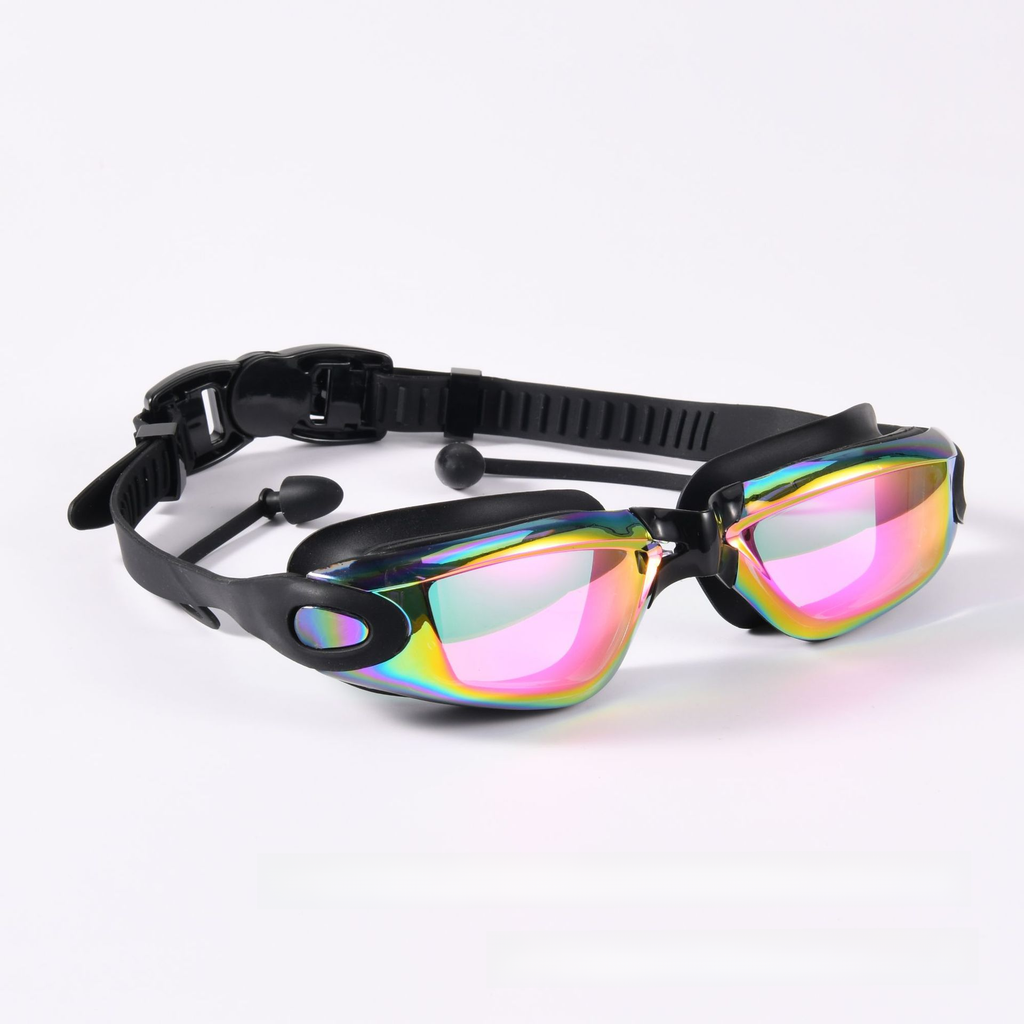 Anti-Fog Swim Goggles with Earplugs (Myopia Options)