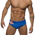 Men's Red Pop Art OMG Swim Briefs