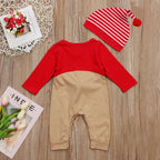 Baby Christmas Reindeer Romper with Hat