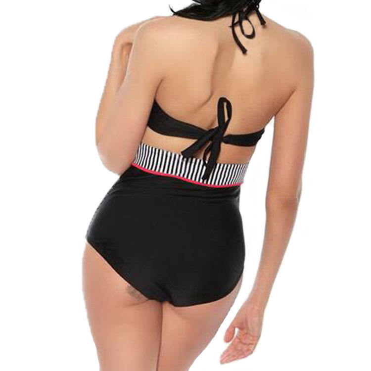 Women's Retro Polka Dot High-Waist Bikini Set
