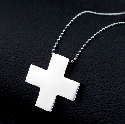 Stainless Steel Cross Pendant Necklace
