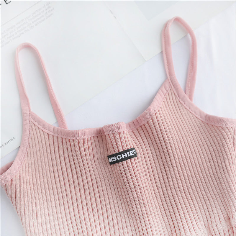 2020 New Women's Sleeveless Embroidered Tank Top
