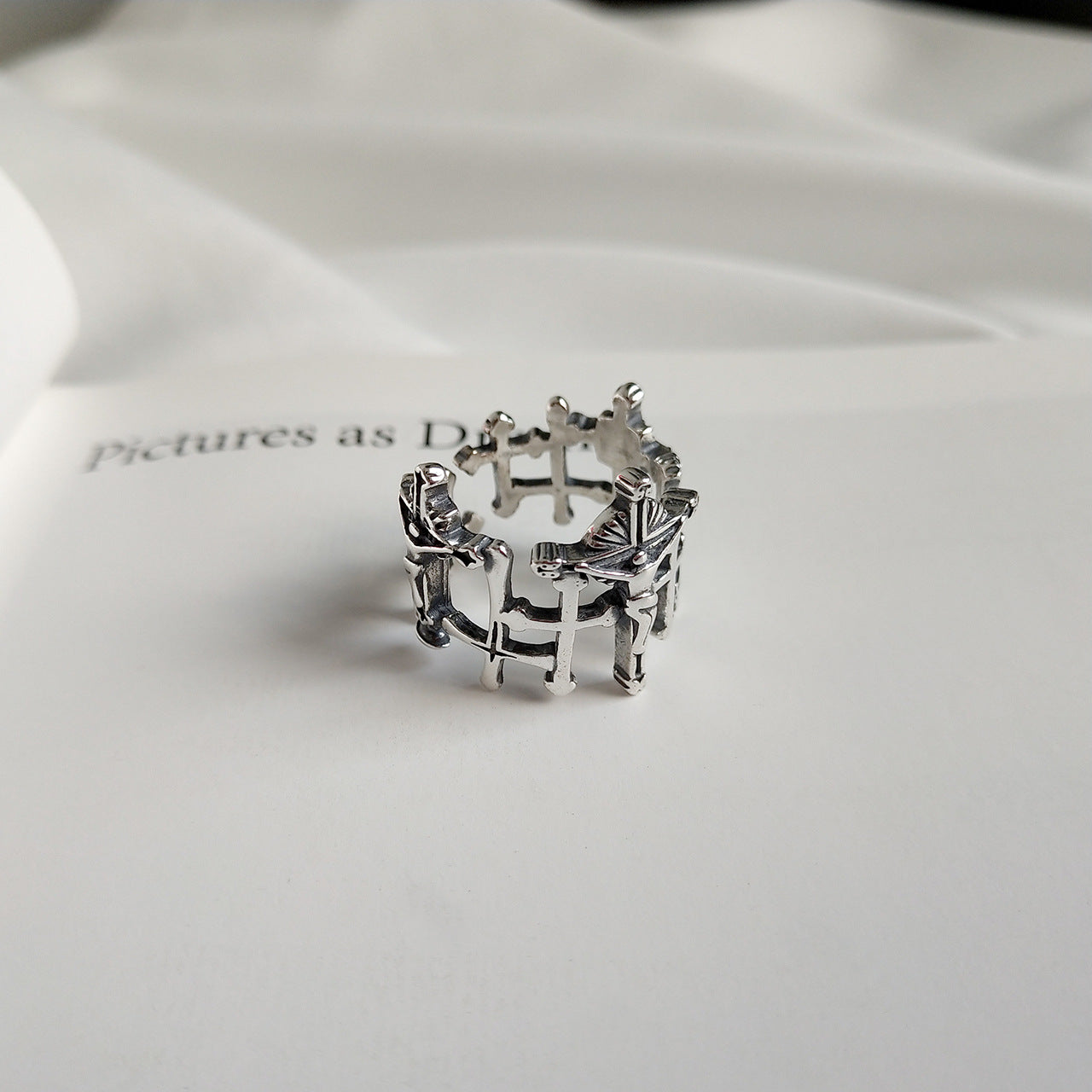 Vintage Love & Redemption Cross Ring