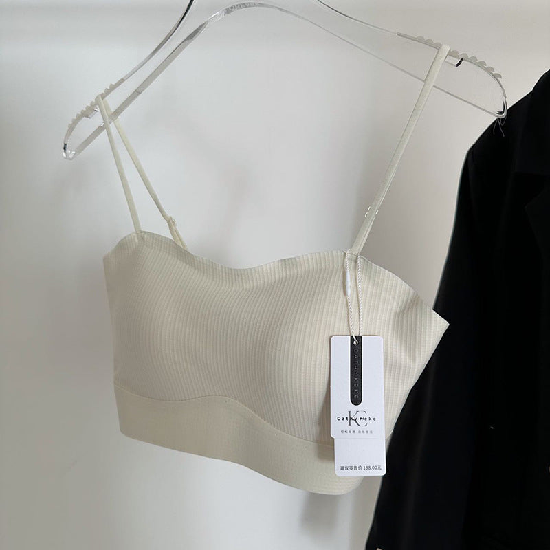 Seamless Padded Bandeau Camisole Bra