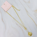 Cross And Coin Layered Necklace | Christian Jewelry