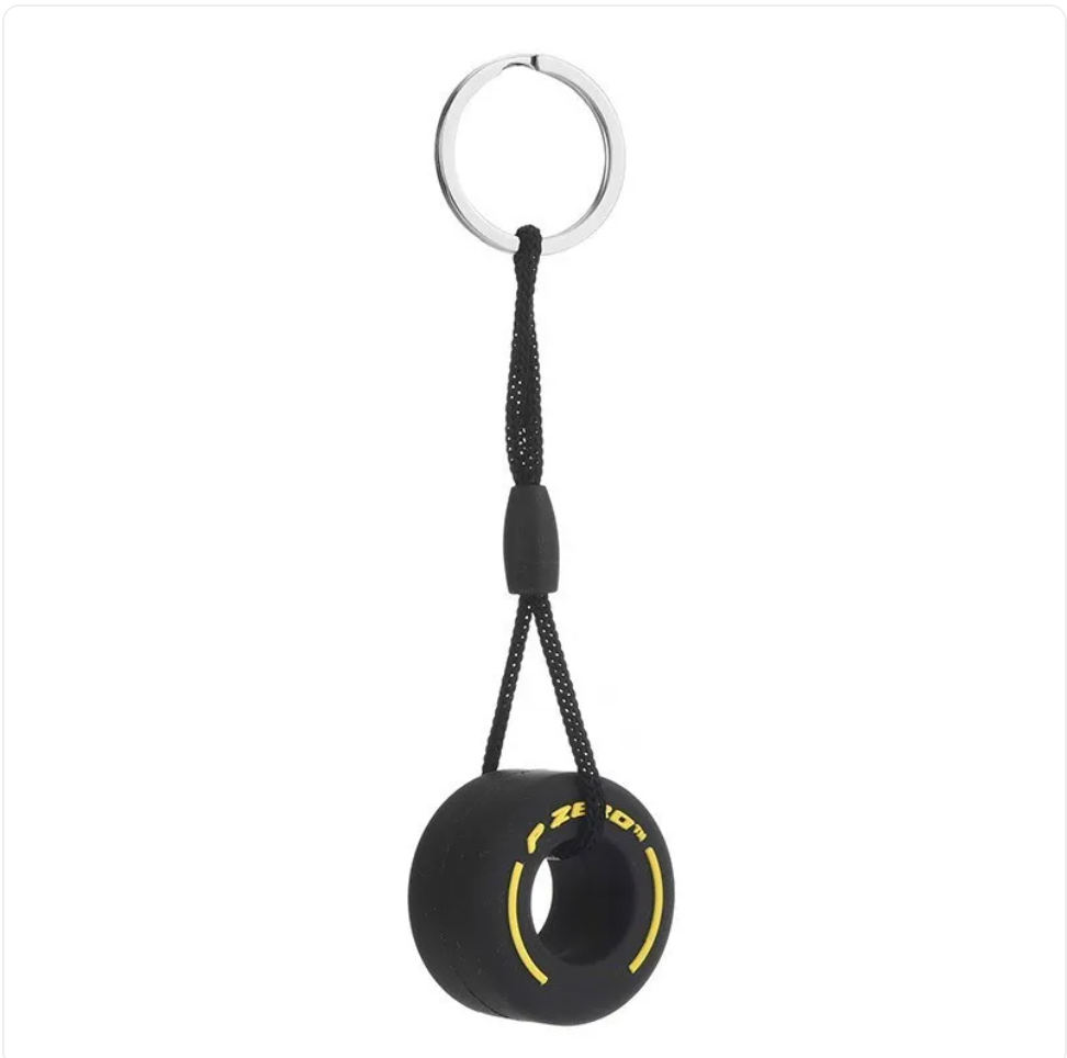 PVC Soft Rubber Tire Keychain | Accessory
