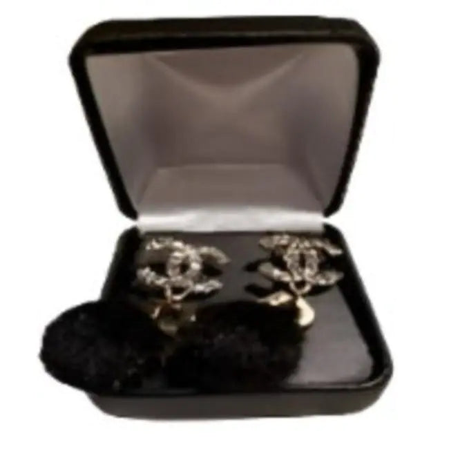 Chic Black Fur Earrings | Jewelry