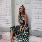 2024 Spring Summer Fashion Floral Polka Dot Dress