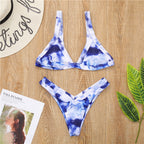 Triangle Cup High-Cut Bikini Set