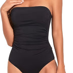 Strapless Tummy-Control One-Piece Swimsuit