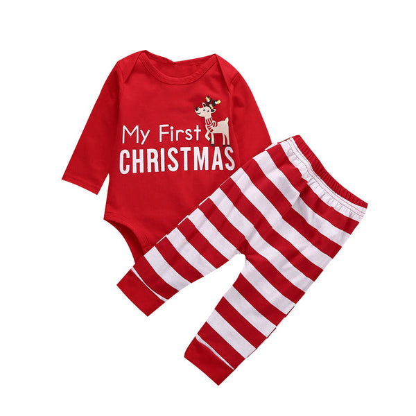 Children's Christmas Reindeer Bodysuit Set