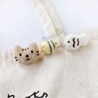 Plush Cat Face Brooch