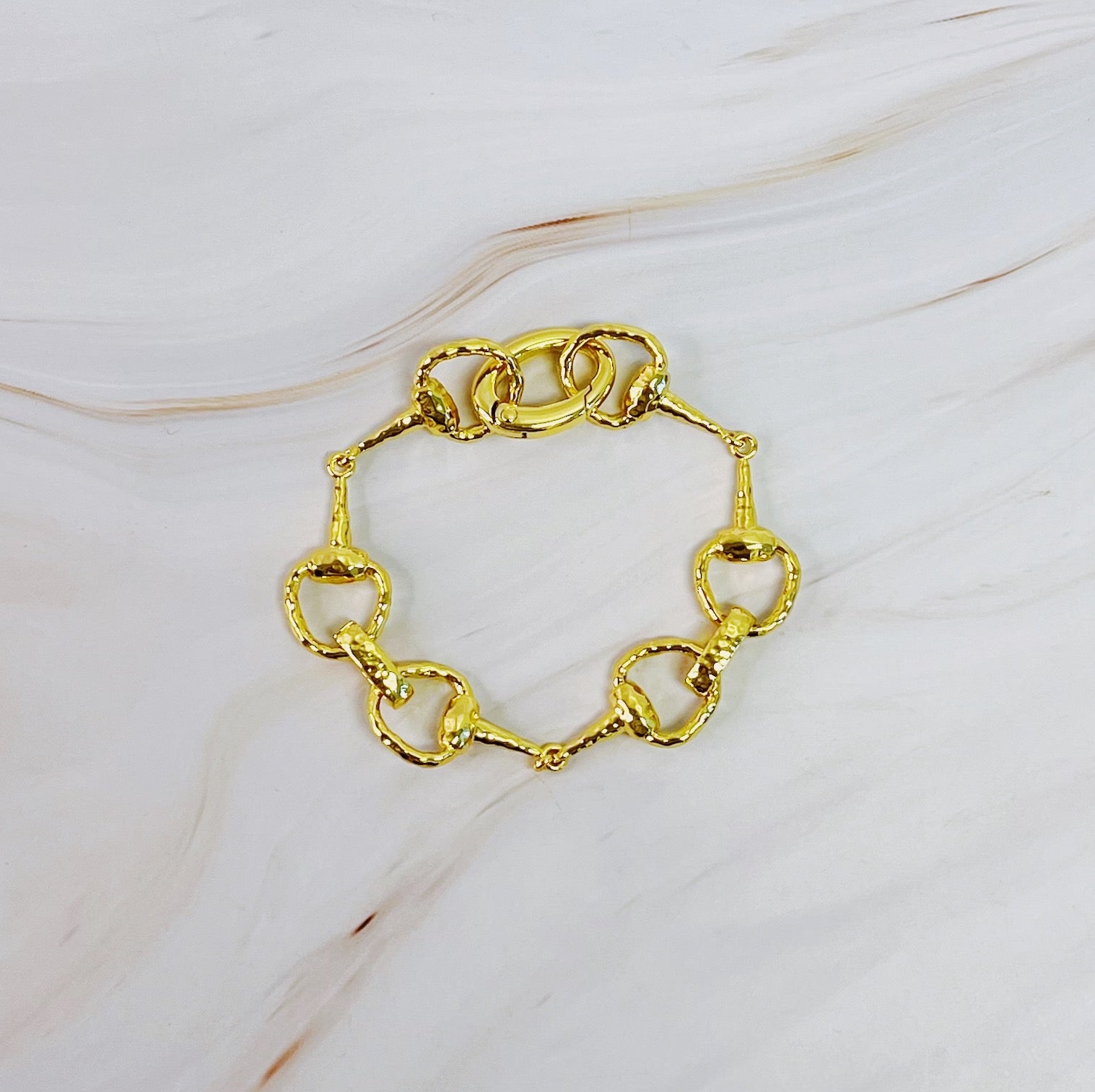 Equestrian Horsebit Link Bracelet