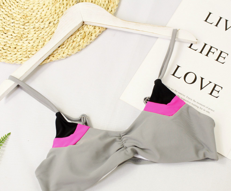 Color Block Bikini Set