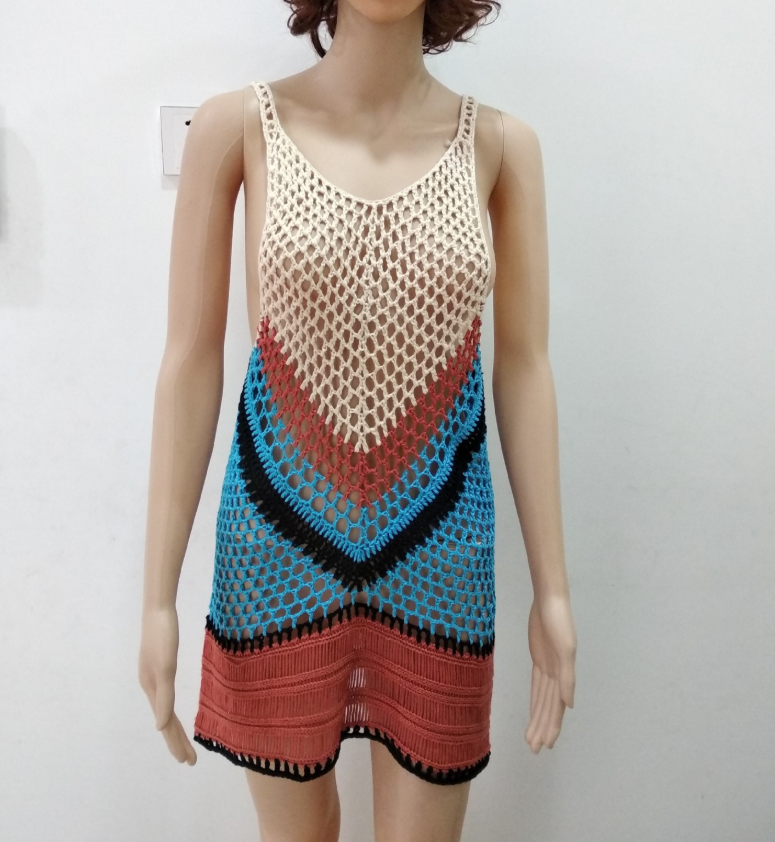 Crochet Knit Beach Cover-Up