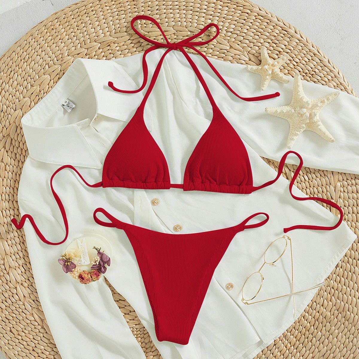 Triangle String Bikini Set