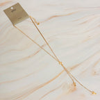 Cross Y-Drop Lariat Necklace