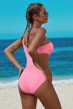 One-Shoulder Cutout One-Piece Swimsuit