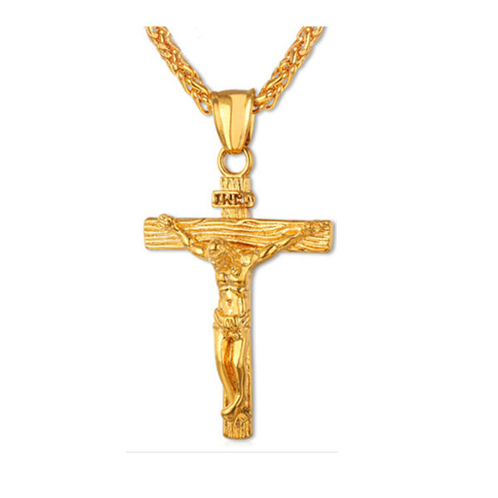 Jesus Crucifix Cross Pendant Necklace | Christian Jewelry