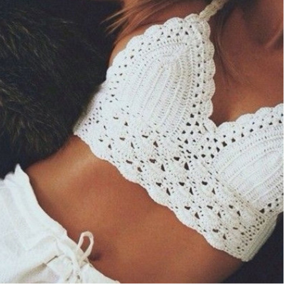 Handwoven Crochet Bikini Top