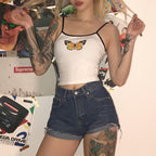 Summer Butterfly Print Tank Top for Women