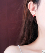 2020 Trendy Full Rhinestone Dog Earrings