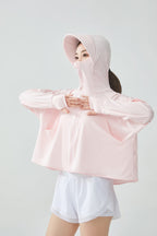 UPF50+ Women's Sun Protection Ice Silk Cover-Up