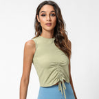 2020 Summer Autumn Women's Yoga Tank Top with Drawstring