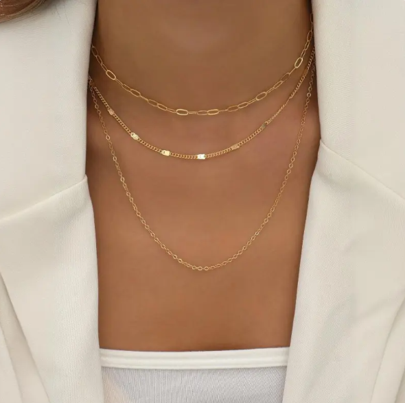 Layered Cross Necklace