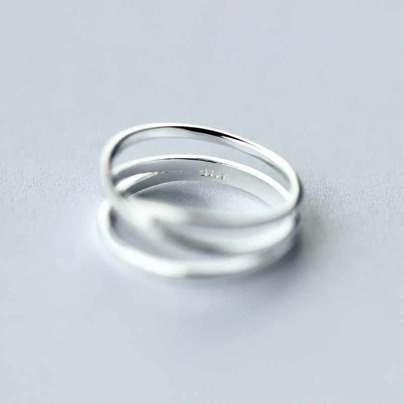 Ladies Cross Index Finger Personality Ring
