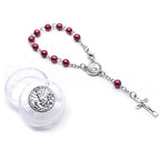 Pearl Rosary Bracelet with Cross