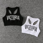 Athletic Short Crop Tank Top with Elastic Waist
