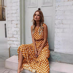 2024 Spring Summer Fashion Floral Polka Dot Dress