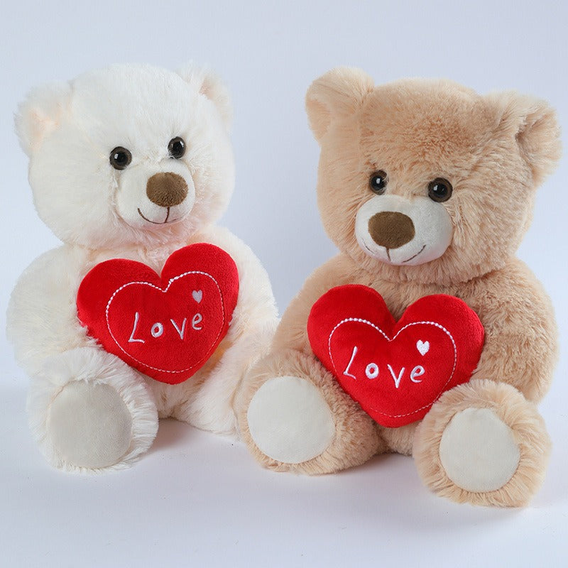 Cute Heart-Hugging Teddy Bear Plush Toy | Home Decor