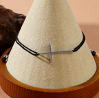 Minimalist Cross Cord Bracelet