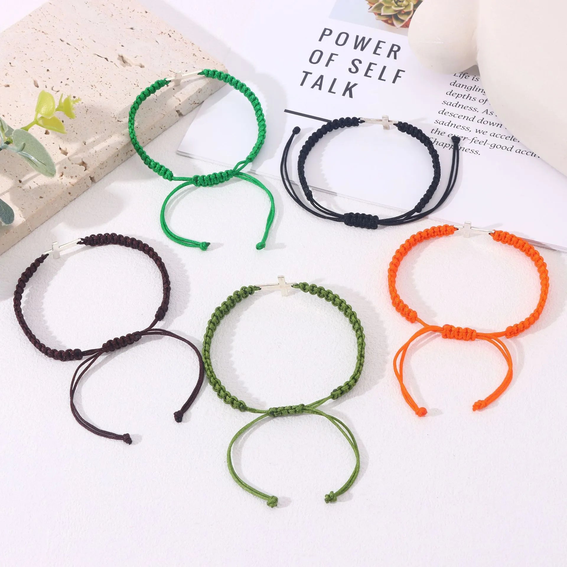 Cross Colored Bracelet