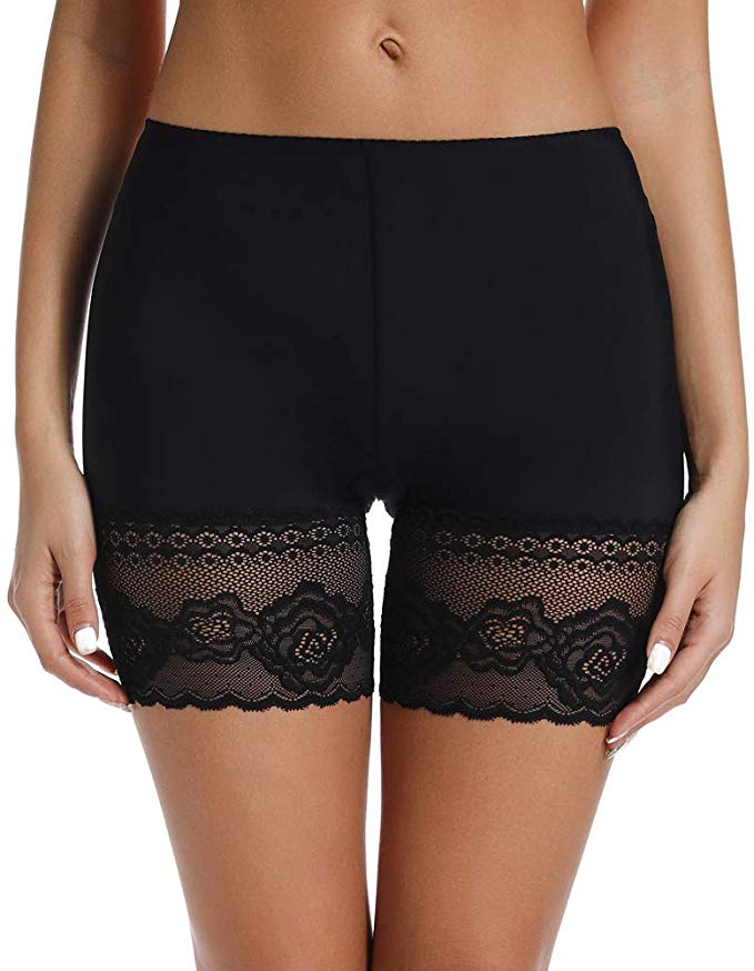 Seamless Lace Safety Shorts for Women (Ice Silk)