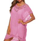 V-Neck Batwing Tunic Beach Cover-Up Dress
