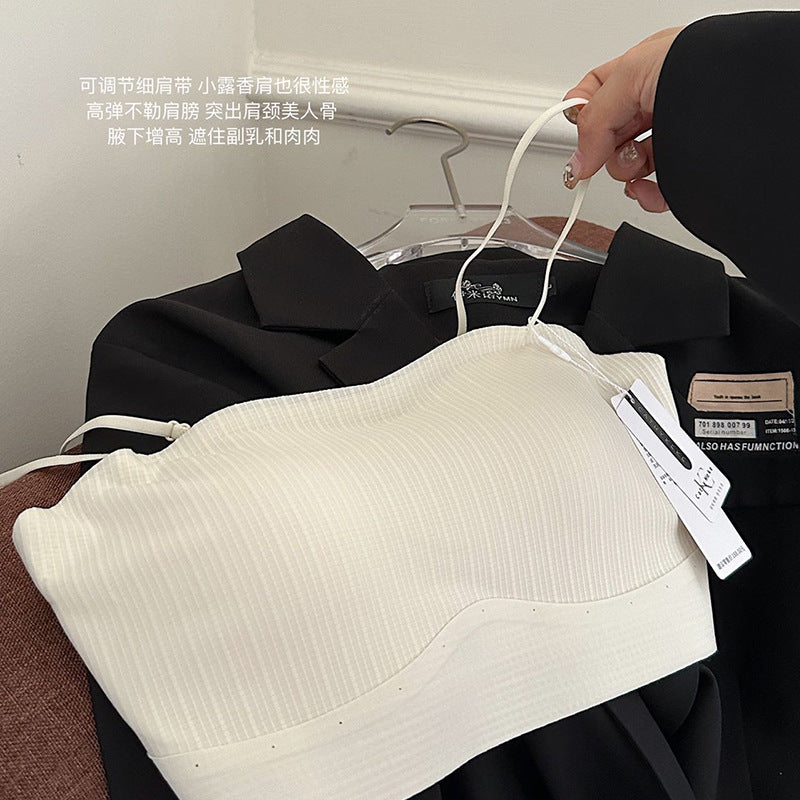 Seamless Padded Bandeau Camisole Bra