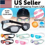 Anti-Fog UV Mirrored Swimming Goggles