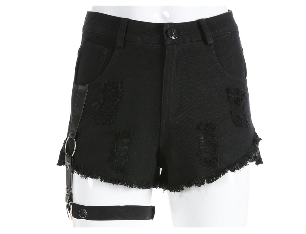 High-Waisted Denim Shorts for Women