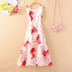 Beach Chiffon Maxi Dress with Spaghetti Straps