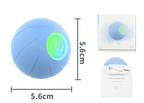 Interactive Rolling Pet Ball USB Rechargeable Automatic Moving Cat Dog Toy with LED Light Self-Rolling Teaser for Indoor Play