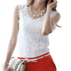 Plus Size Lace Camisole Sleeveless Top