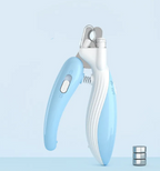 LED Pet Nail Clippers with Light and Grinder Heads, Safe Precision Dog and Cat Nail Trimmer, Anti-Overcut Paw Grooming Clipper for Small Large Pets