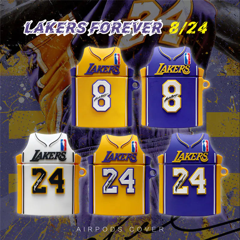 Kobe Jersey Earphone Case, Silicone Soft Shell | Accessory