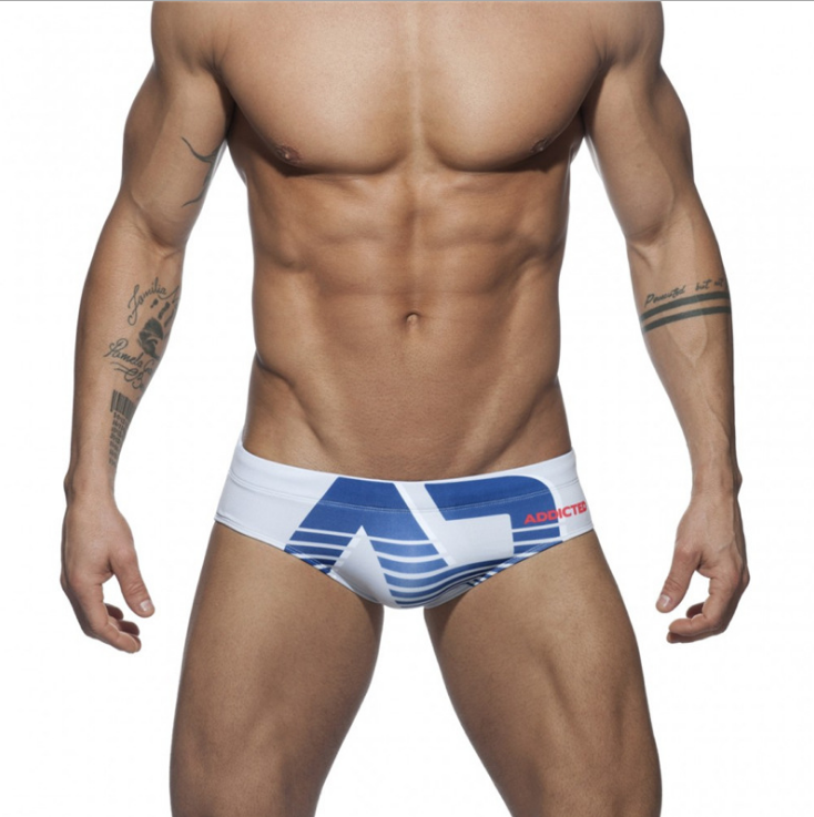 Men's Geometric Print Swim Briefs