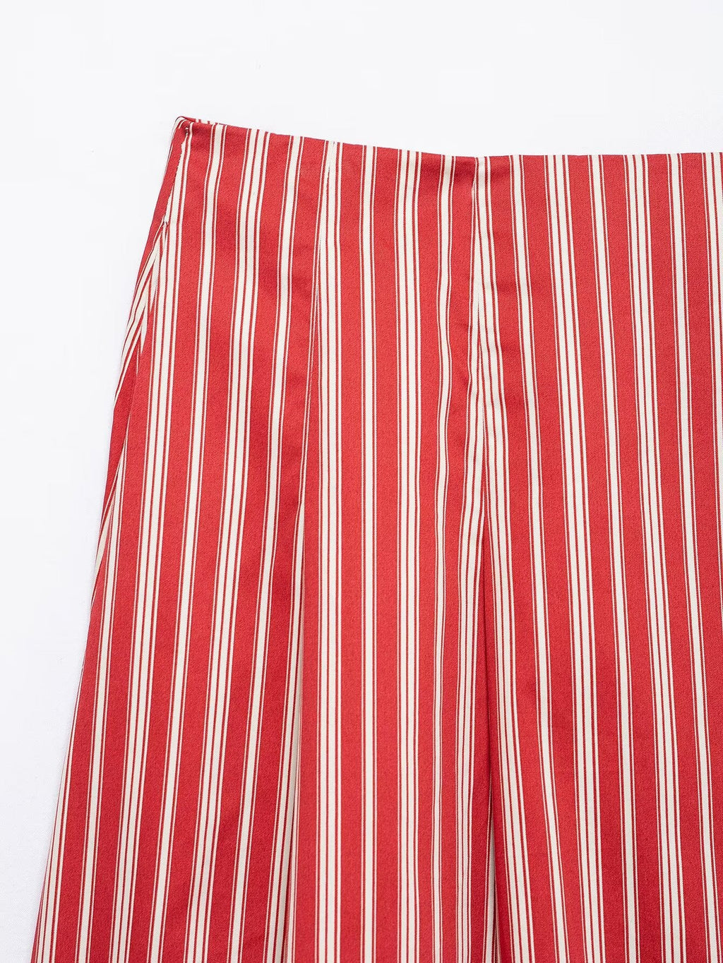 Striped Crop Top & Midi Skirt Set