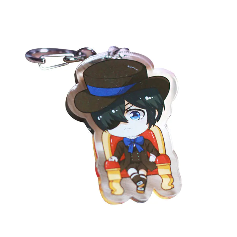 Acrylic Double-Sided Keychain - Black Butler Characters | Accessory