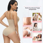 Sheer Mesh Open-Crotch Shaping Bodysuit